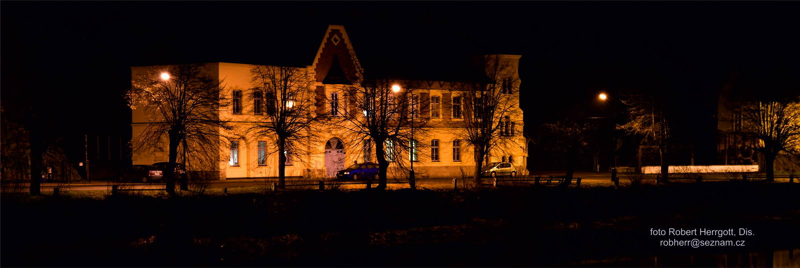 Dům Stallburg  v noci